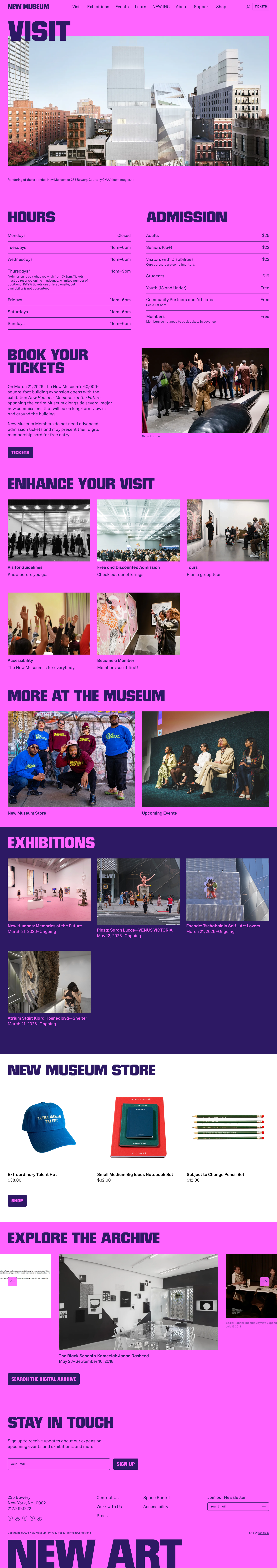 Newmuseum - full page scroll