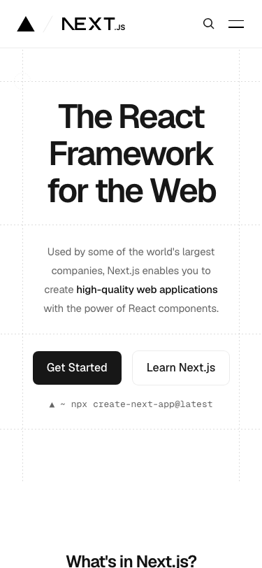 Nextjs - mobile