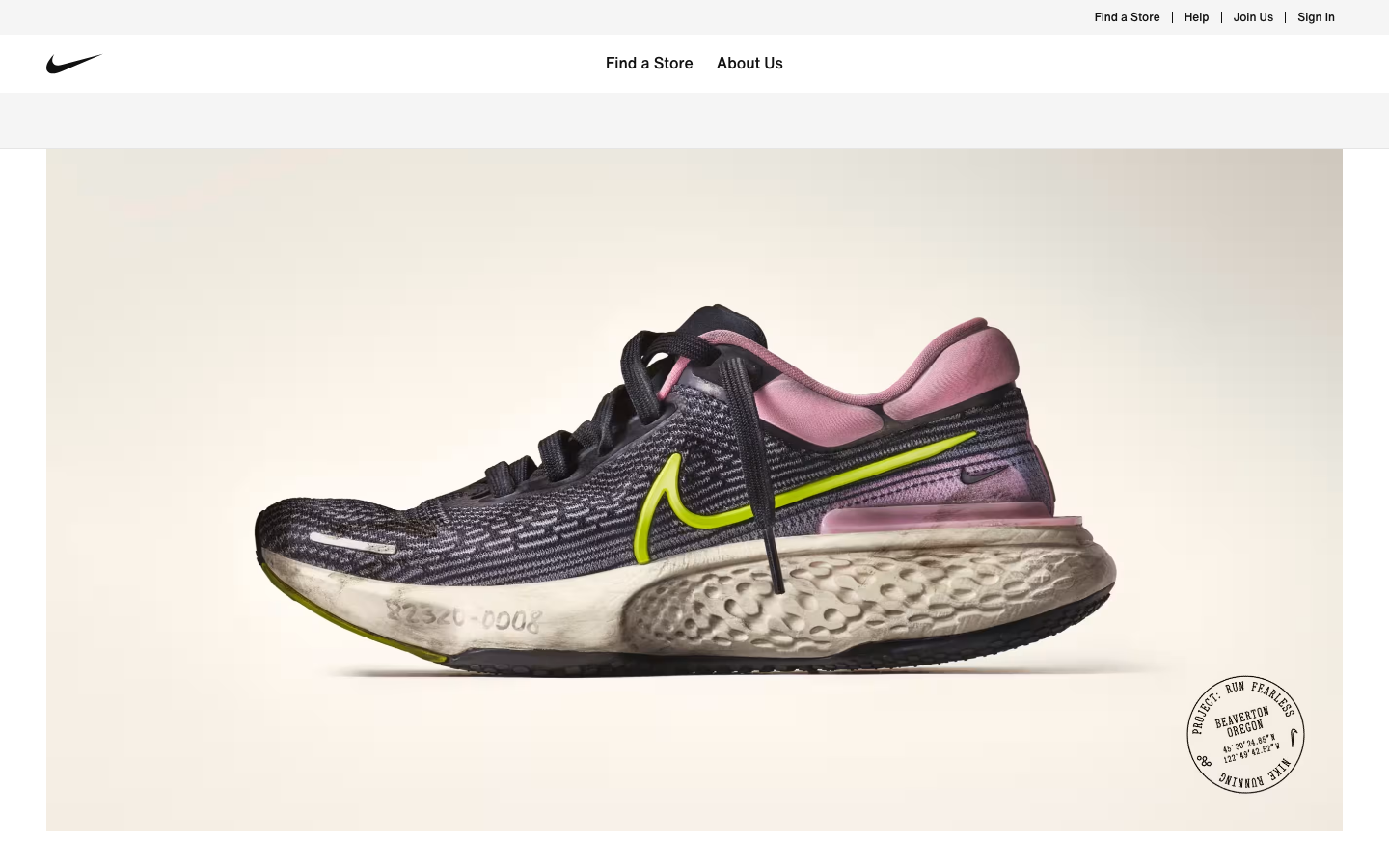 The image is a stark, centered product shot, emphasizing the shoe's texture and design against a neutral backdrop. The lighting is even, highlighting the form without distraction. It feels like a detailed study of the product. · sneaker product, athletic footwear, nike shoe, running shoe, technical product, minimalist design, studio photography, product detail