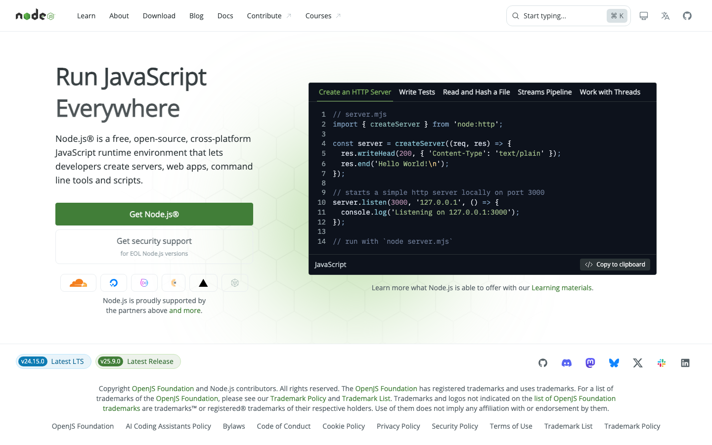 Nodejs - full page scroll