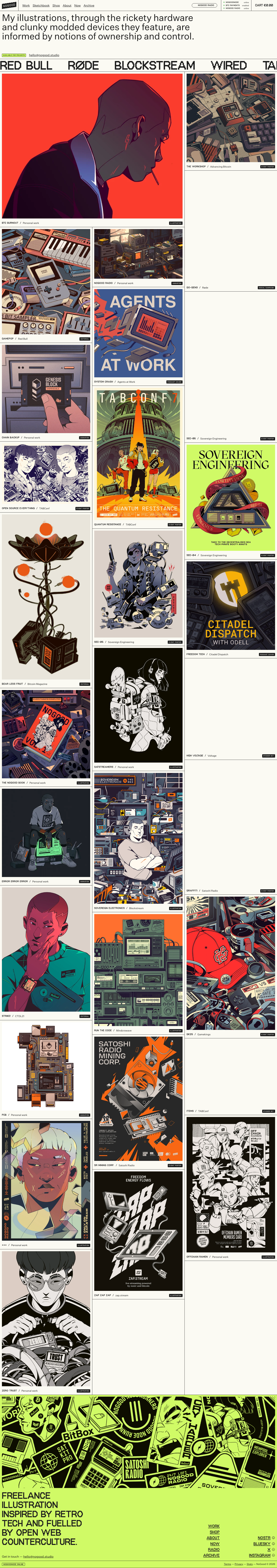 NoGood · Work - full page scroll