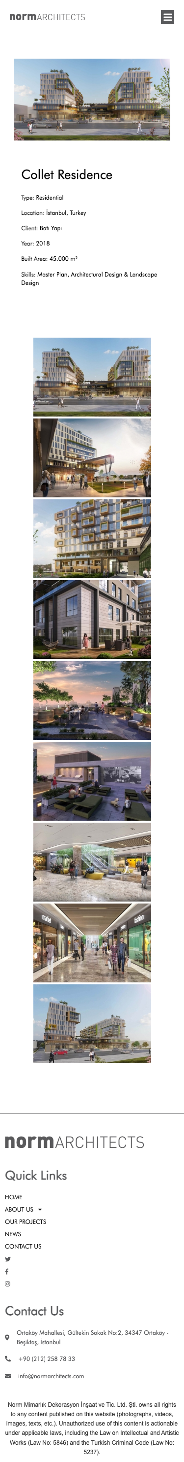 Normarchitects - mobile full page