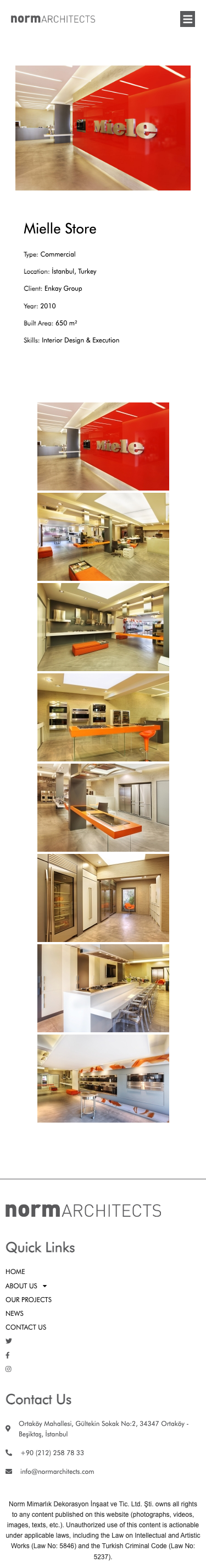 Normarchitects - mobile full page