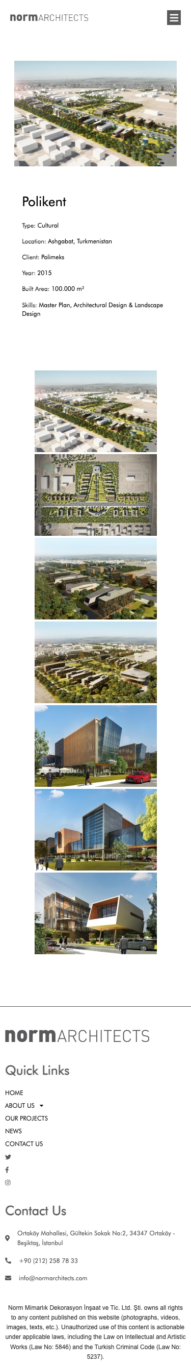 Normarchitects - mobile full page