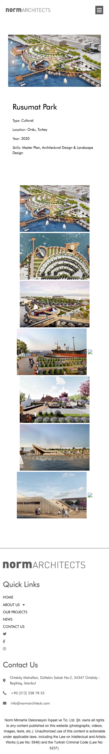 Normarchitects - mobile full page