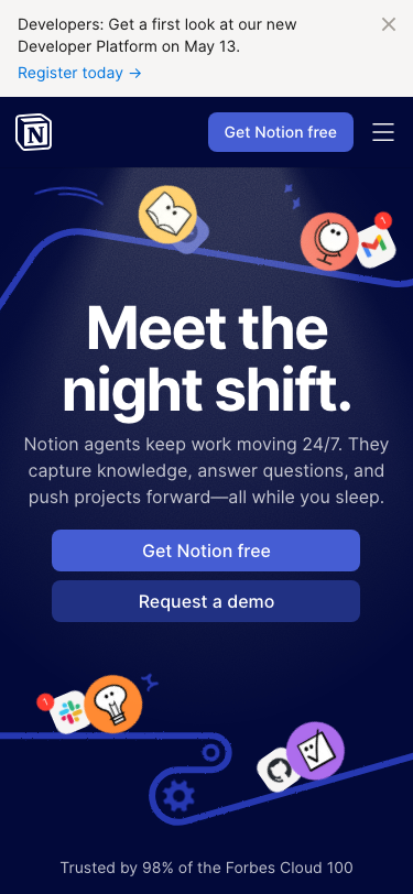 Notion - mobile