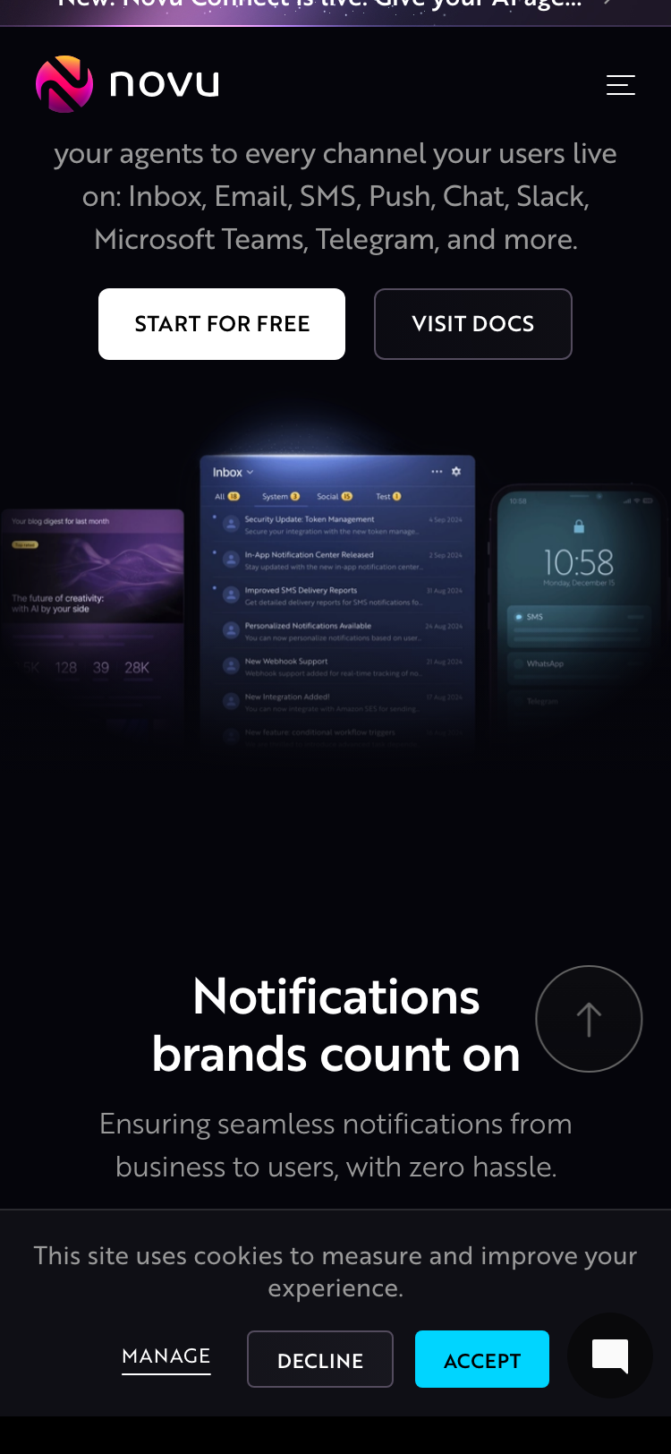 Novu - Open-source notifications infrastructure for devs and product teams - mobile