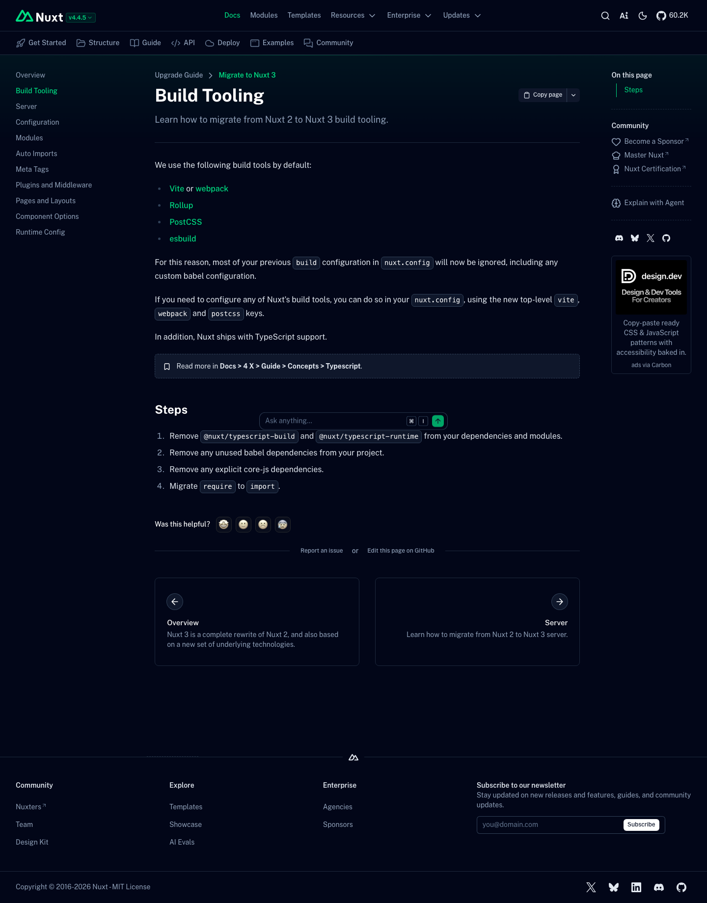 Nuxt — Docs - full page scroll