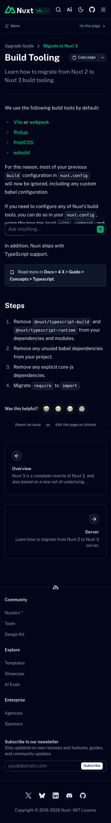 Nuxt — Docs - mobile full page