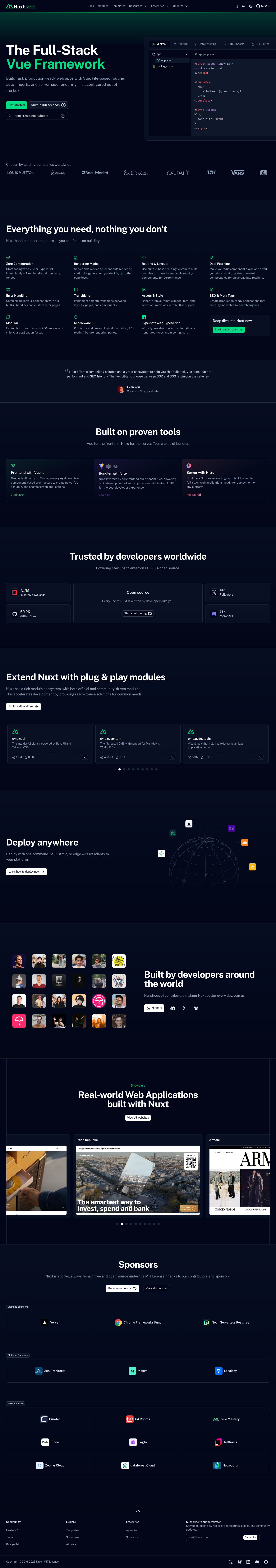 Nuxt - full page scroll