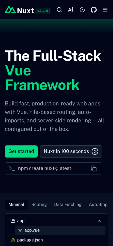 Nuxt - mobile