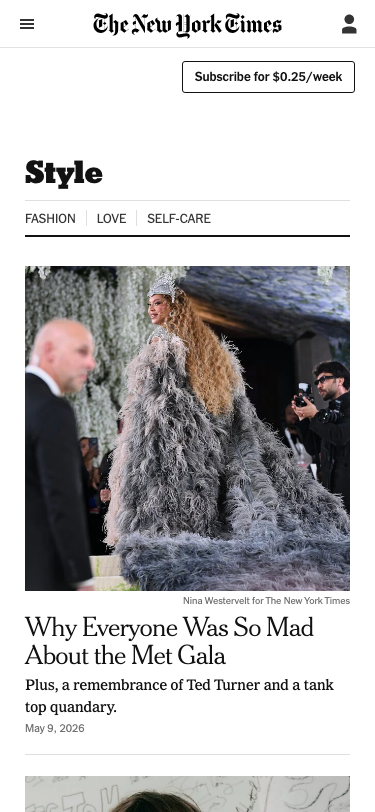 Nytimes - mobile