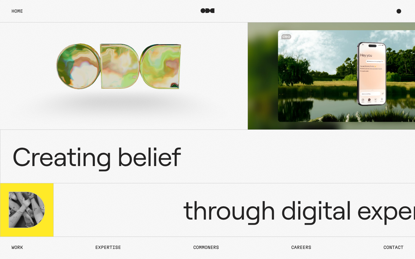 OddCommon - full page scroll