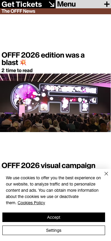 Offf Barcelona — Blog - mobile