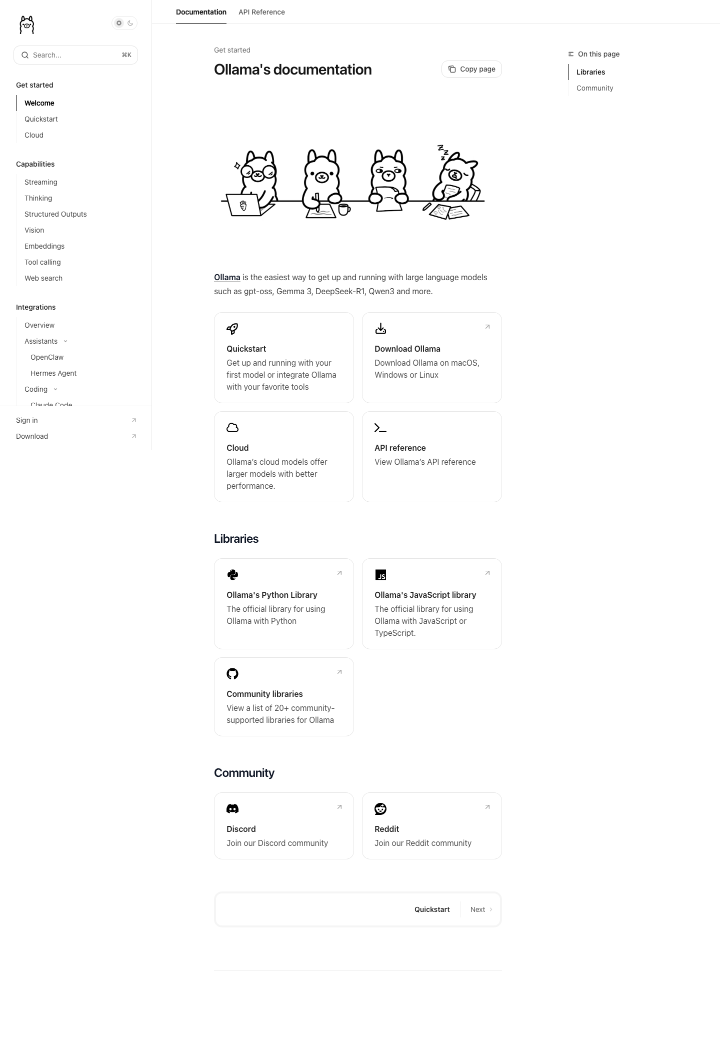 Ollama — Docs - full page scroll
