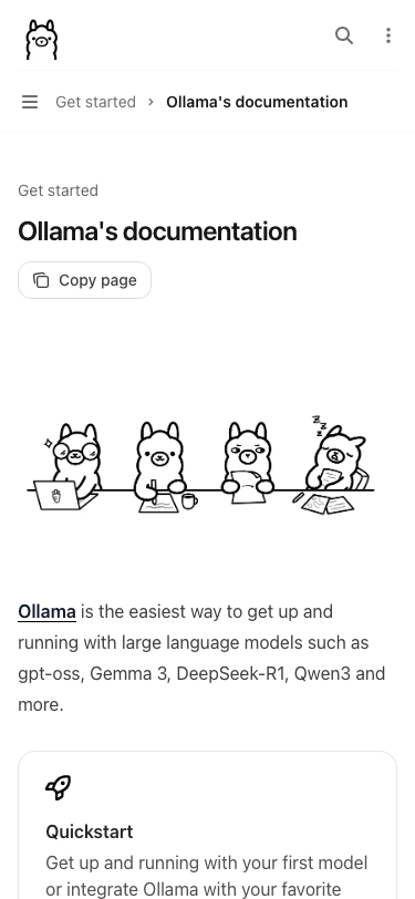 Ollama — Docs - mobile