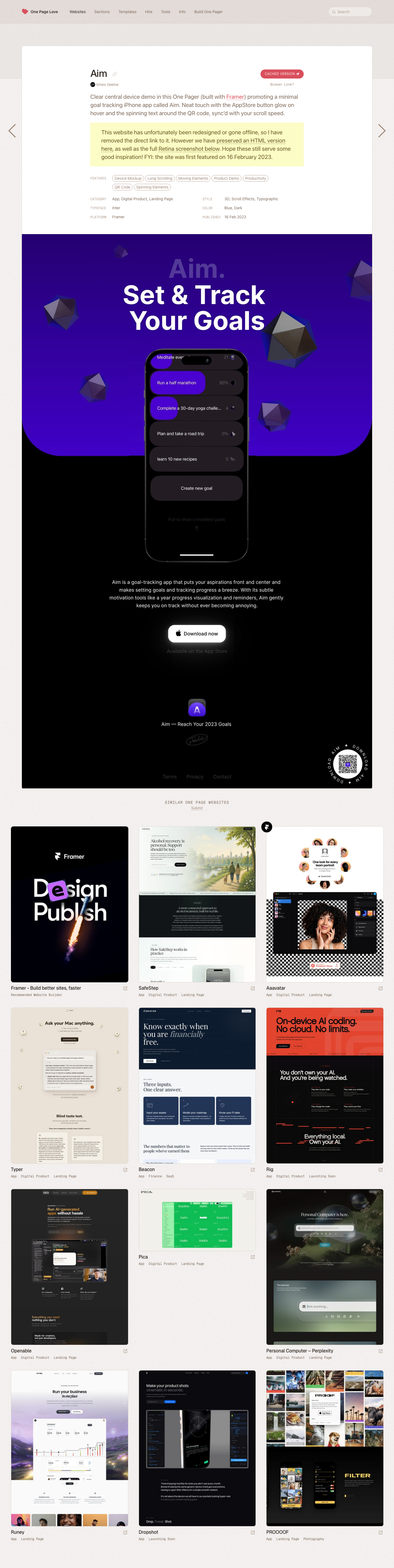Onepagelove - full page scroll