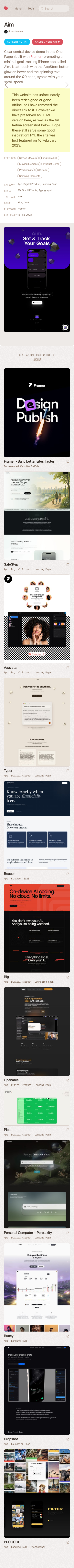 Onepagelove - mobile full page