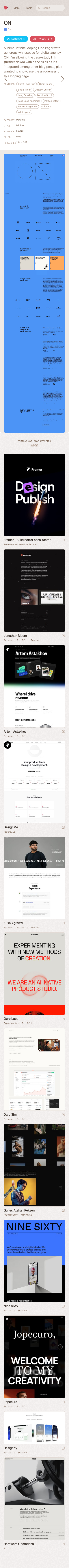 Onepagelove - mobile full page