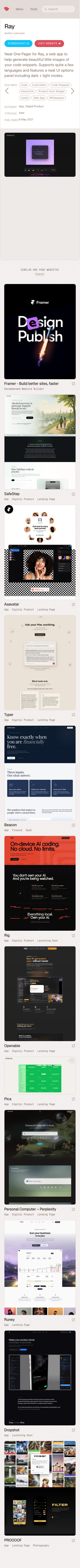 Onepagelove - mobile full page