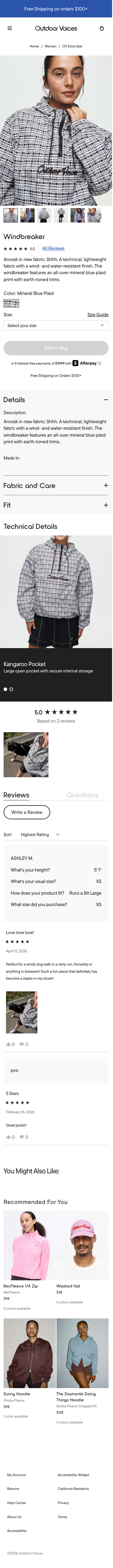Outdoorvoices - mobile full page