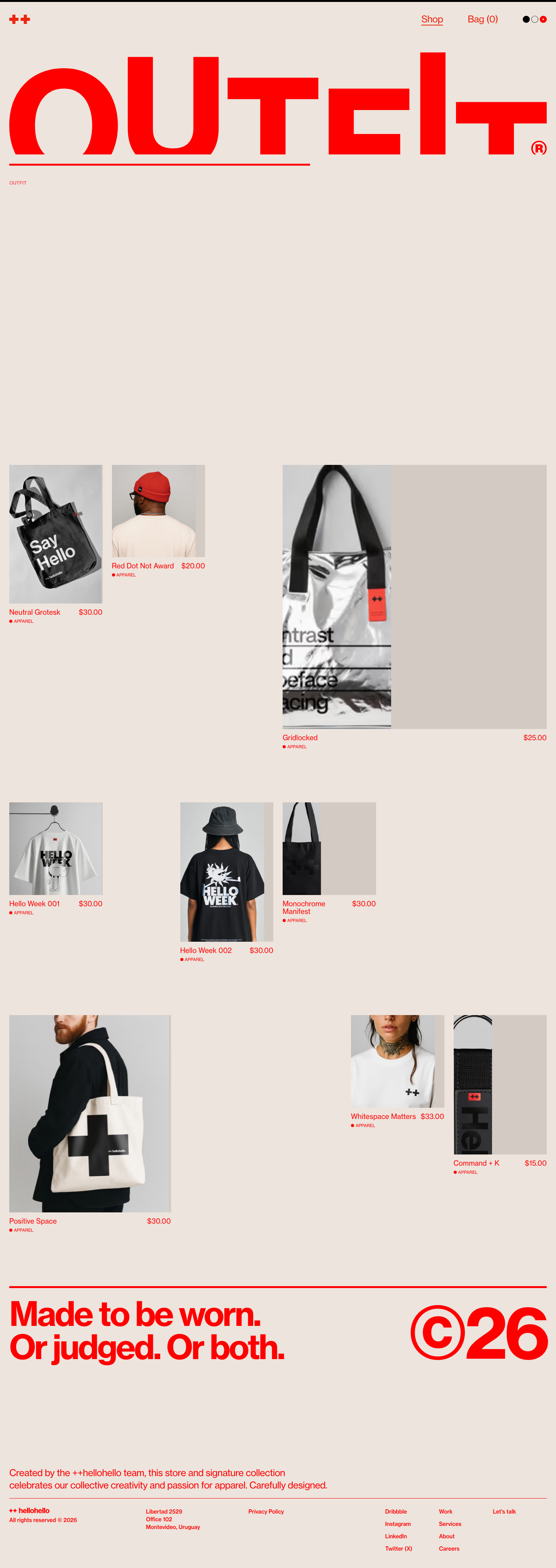 OUTFIT® by ++hellohello - full page scroll