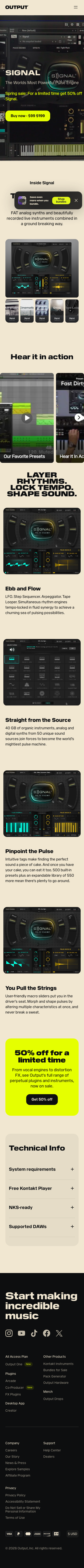 Output - mobile full page