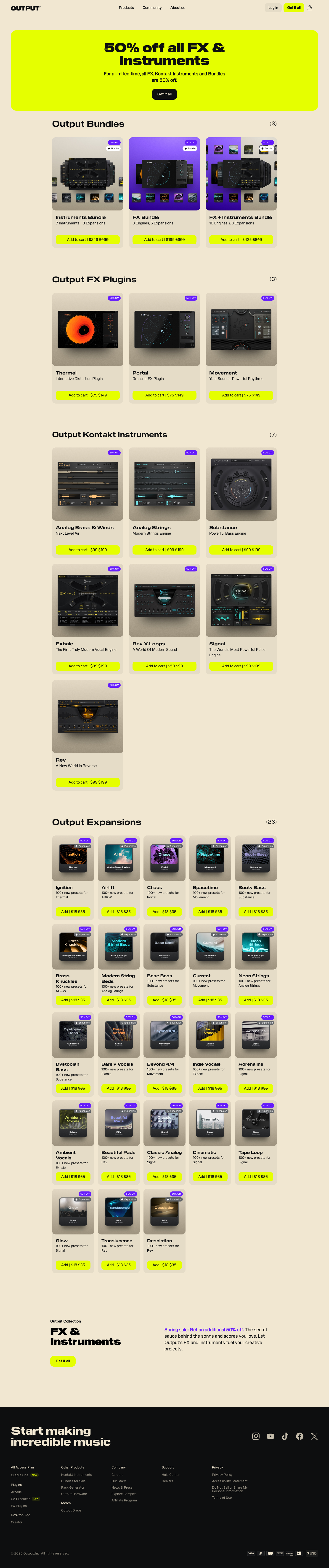 Output - full page scroll
