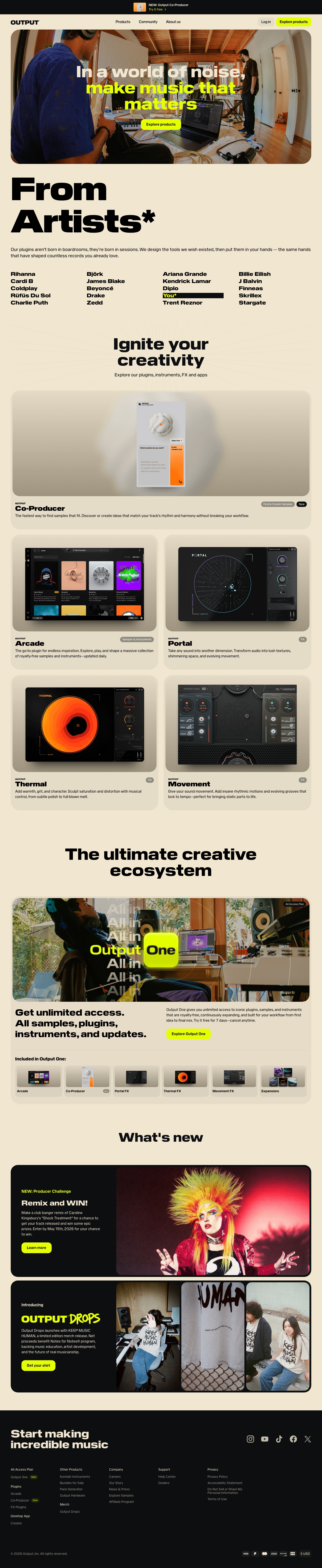 Output - full page scroll