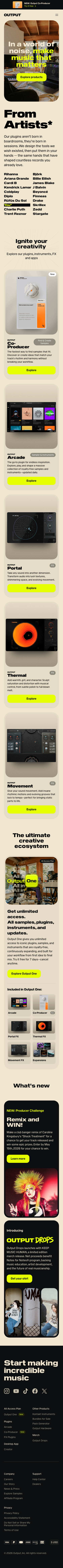 Output - mobile full page