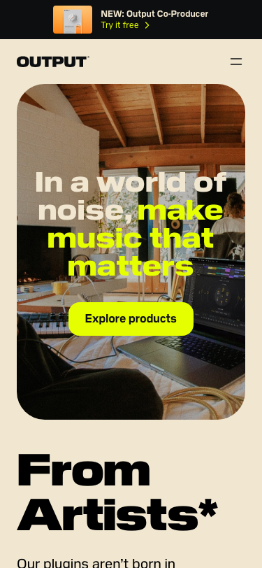 Output - mobile