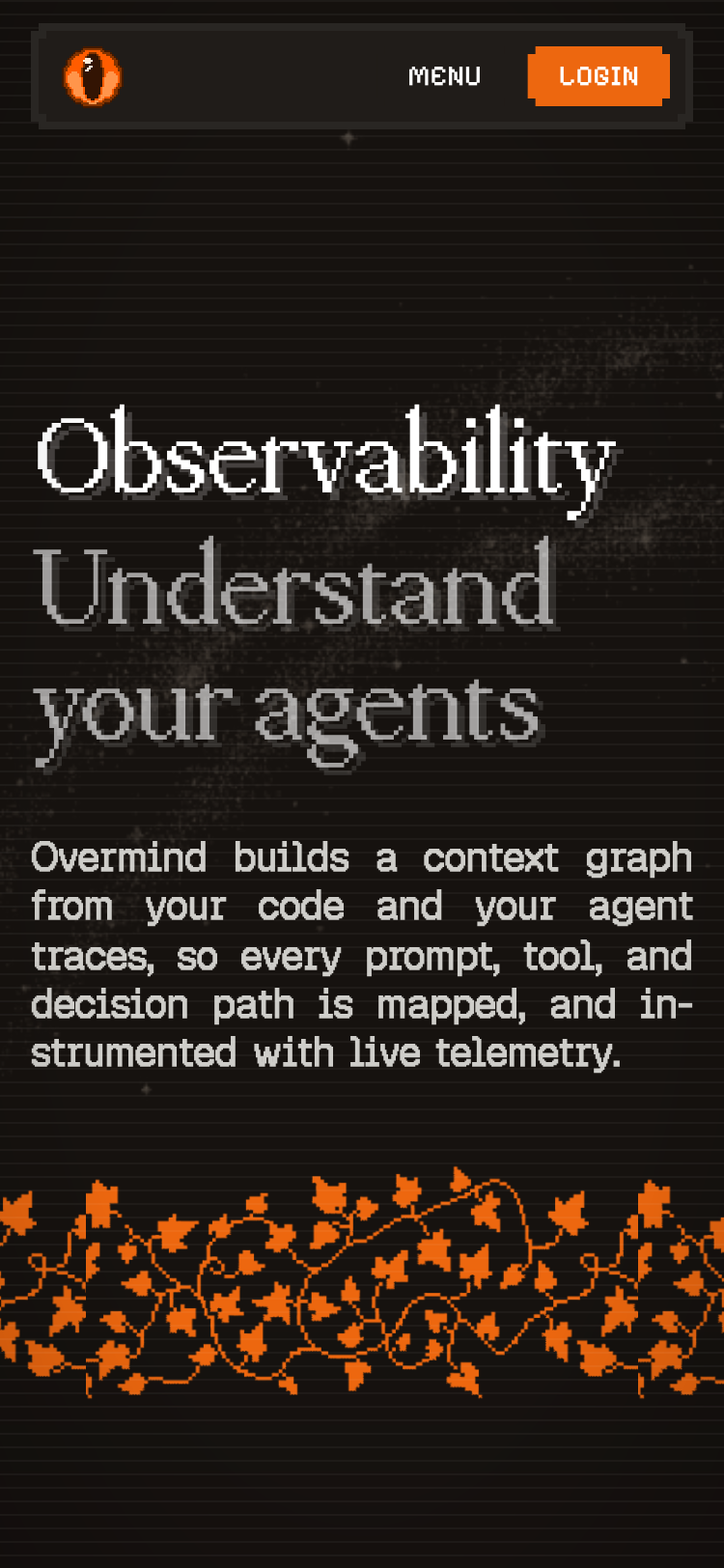 Overmind · Features - mobile