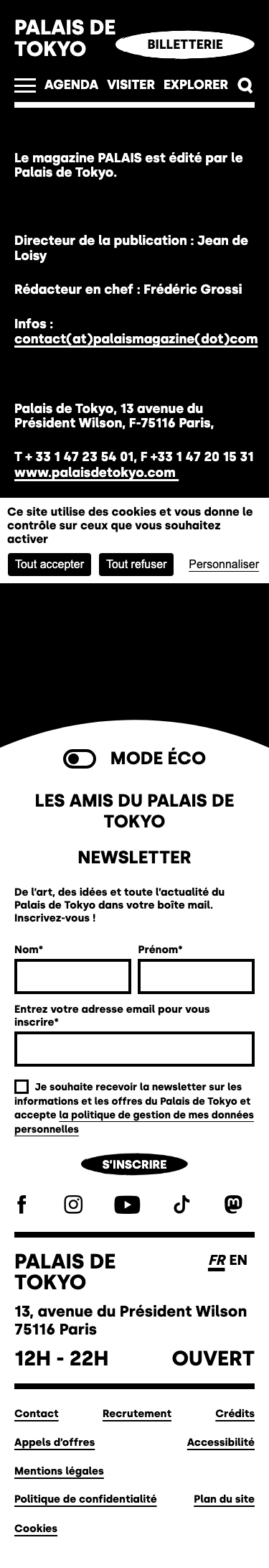 Palaisdetokyo - mobile full page