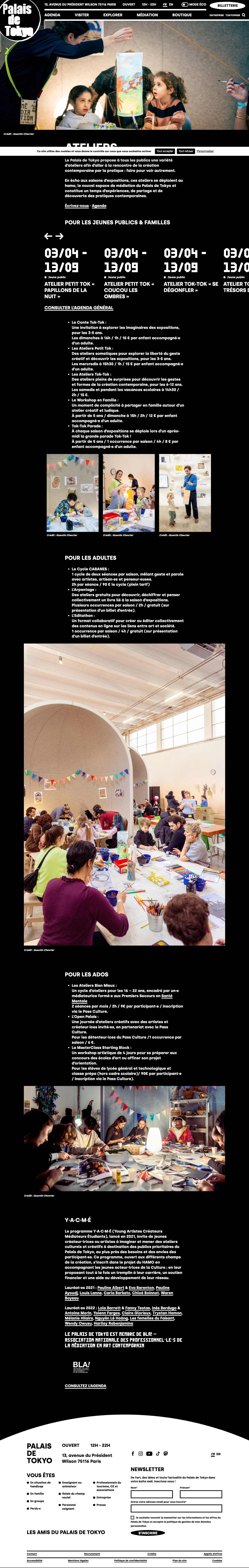 Palaisdetokyo - full page scroll
