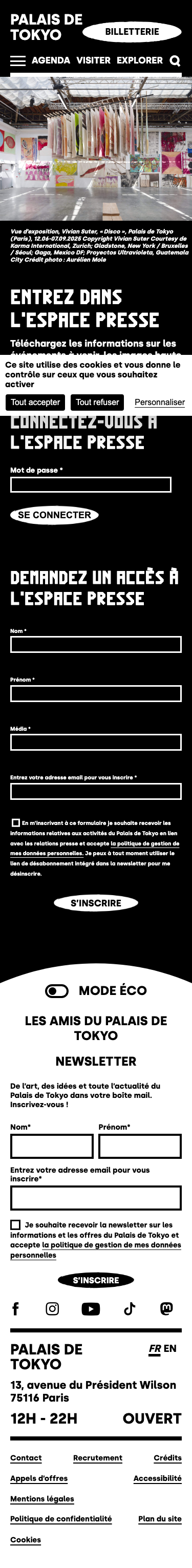 Palaisdetokyo - mobile full page