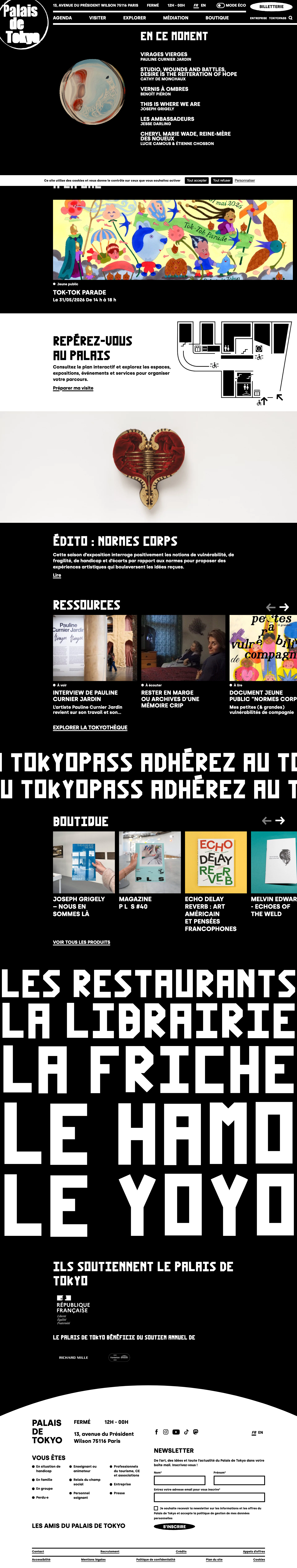 Palaisdetokyo - full page scroll
