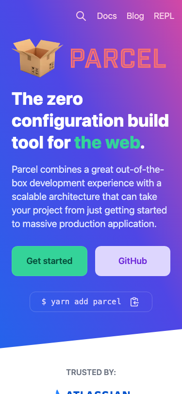 Parceljs - mobile