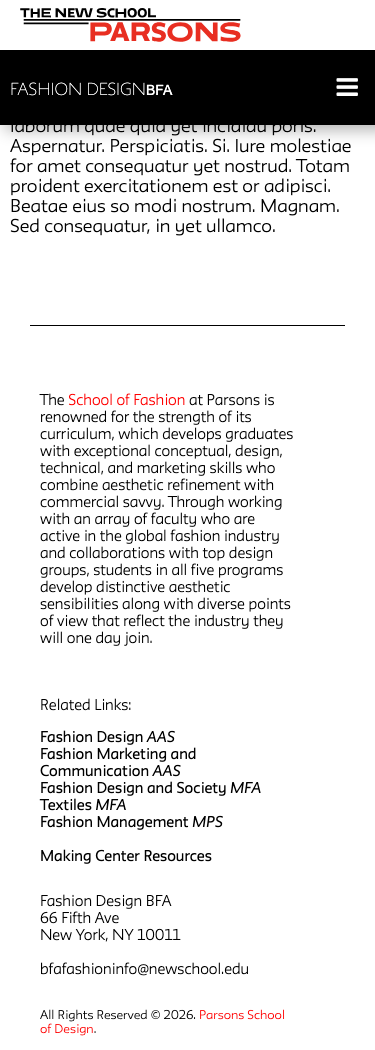 Parsons Edu - mobile full page