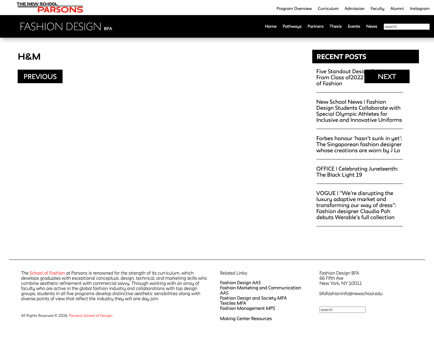 Parsons Edu - full page scroll