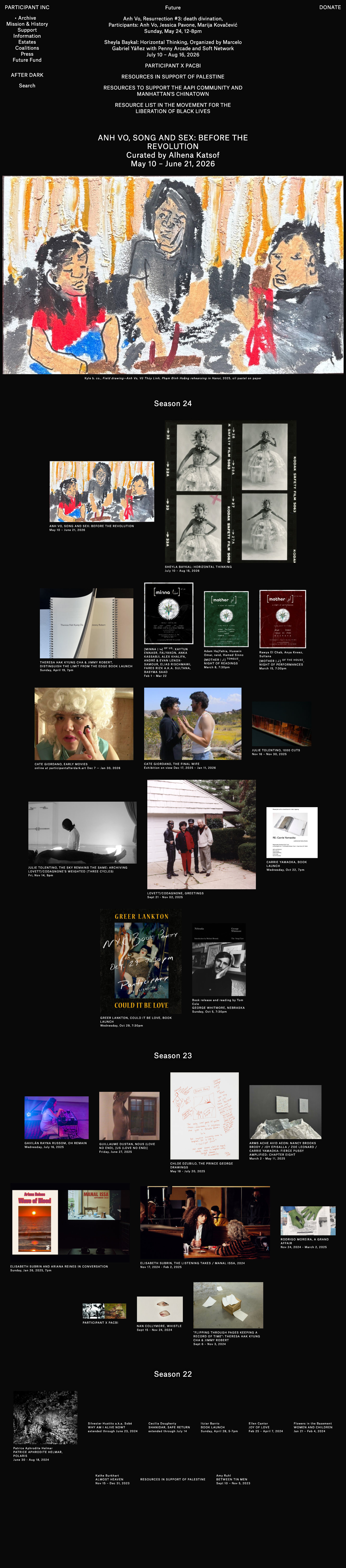 | Archive - full page scroll