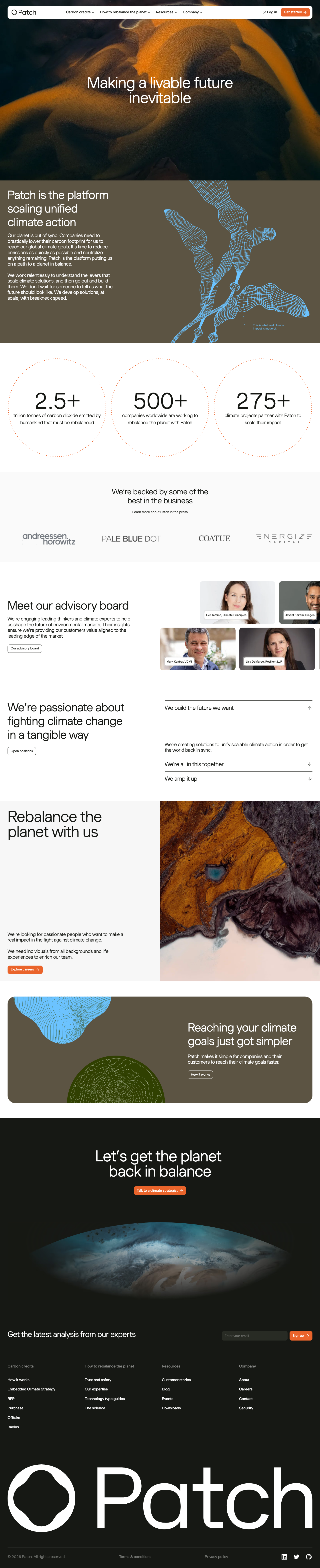 Patch — About - full page scroll