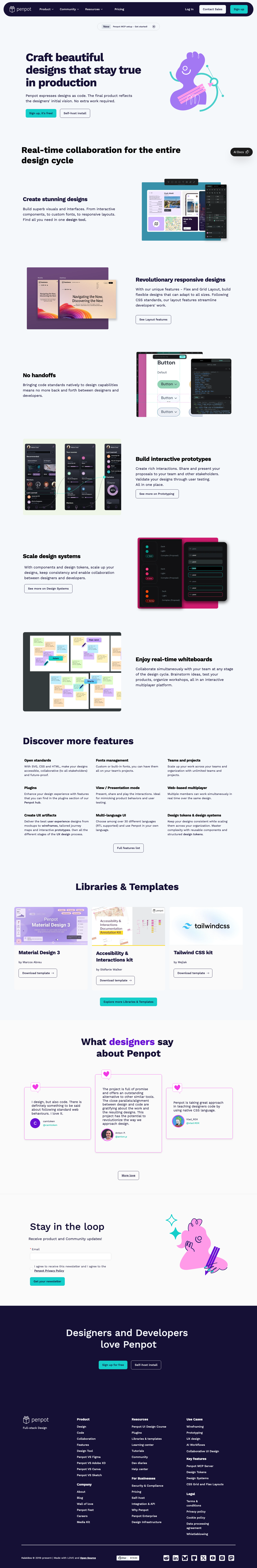Penpot - full page scroll