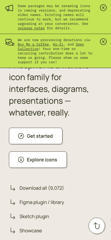 Phosphoricons - mobile