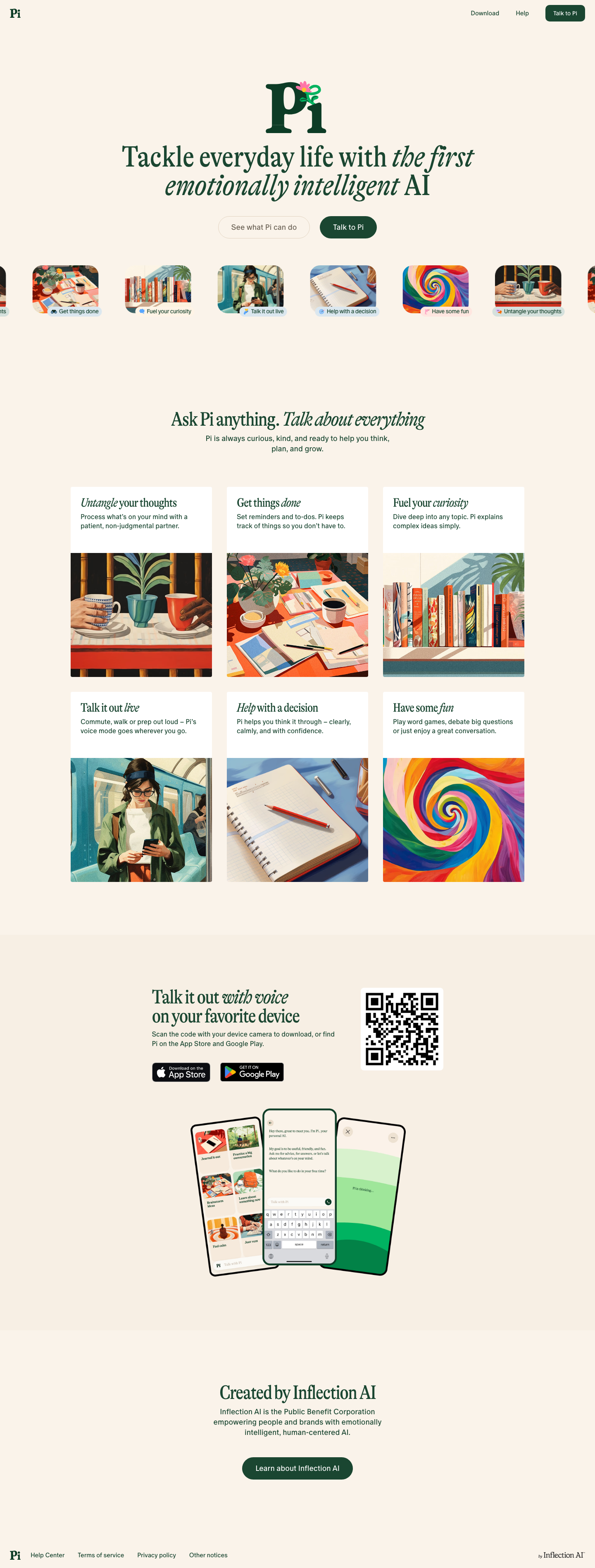 Pi - full page scroll