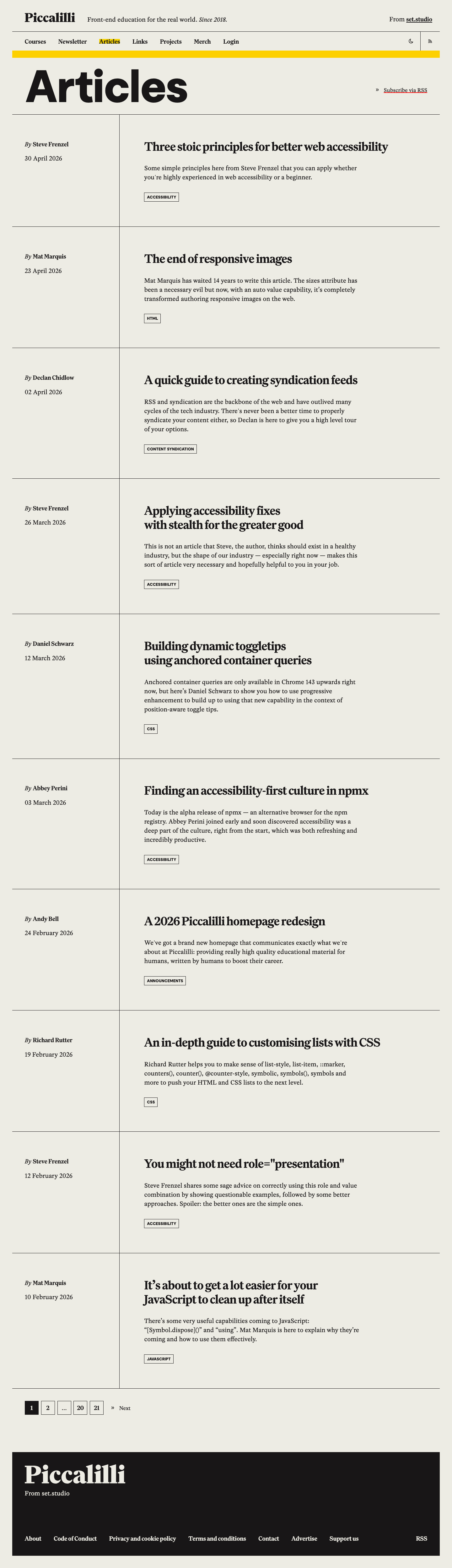 Piccalil Li — Blog - full page scroll