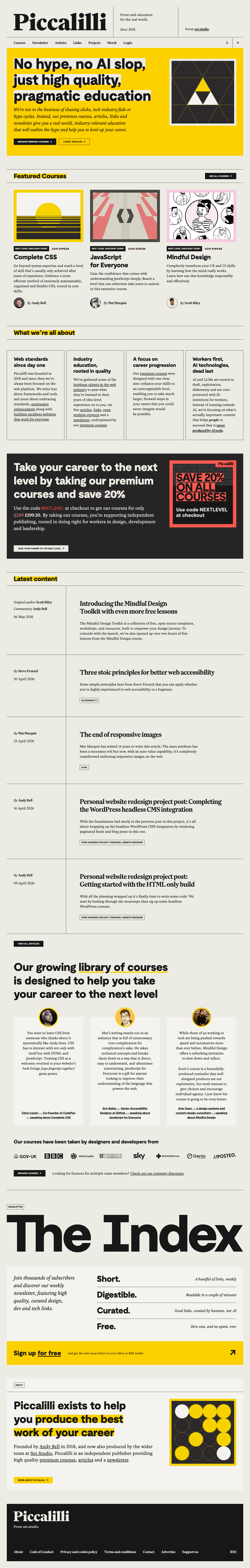 Piccalil Li - full page scroll