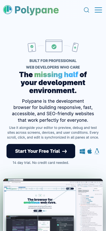 Polypane - mobile