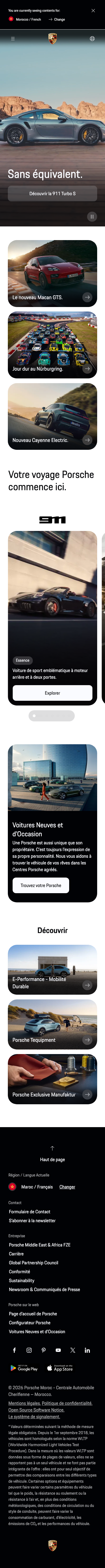 Porsche - mobile full page