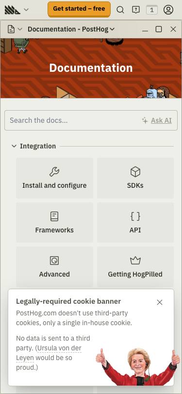 Posthog — Docs - mobile