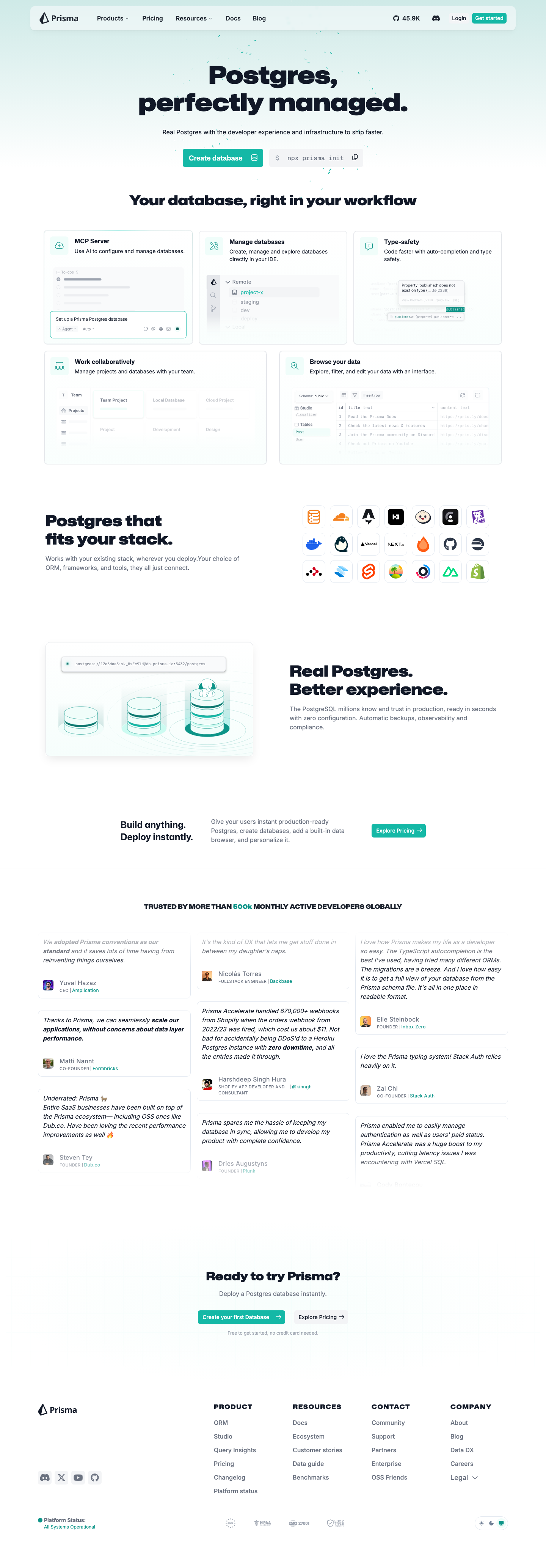 Prisma - full page scroll